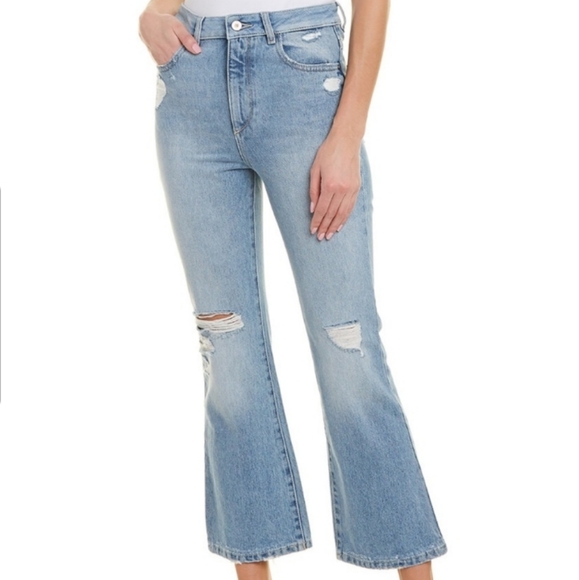 DL1961 Wallace High Rise Cropped Flare Jeans - Picture 1 of 8